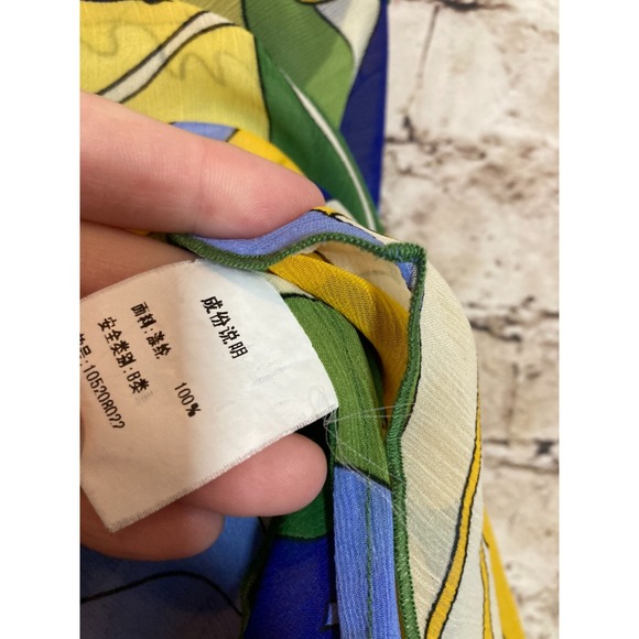 Ochirly Midi Dress Womens Medium Colorful Retro Florals Midi Flowy Sequins - Picture 12 of 13